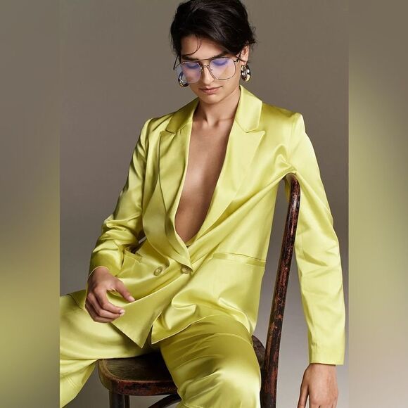 Anthropologie Hutch Satin Blazer NWT - Picture 4 of 14